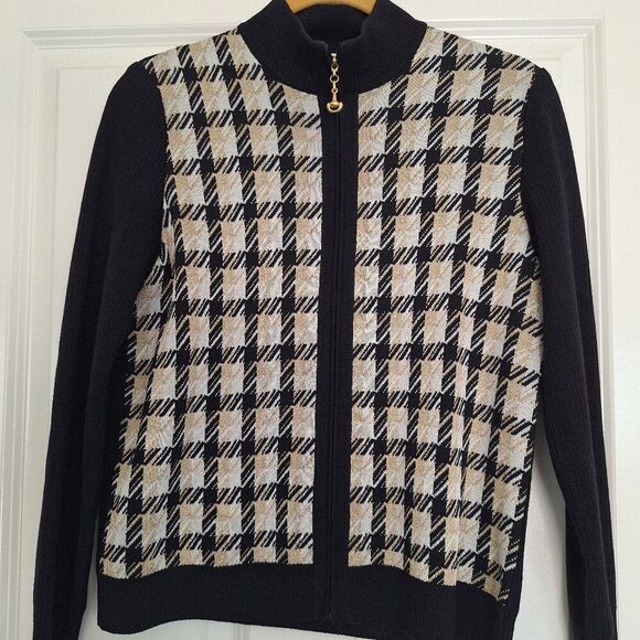 St. John Sport zip cardigan size P (M) - Picture 1 of 9